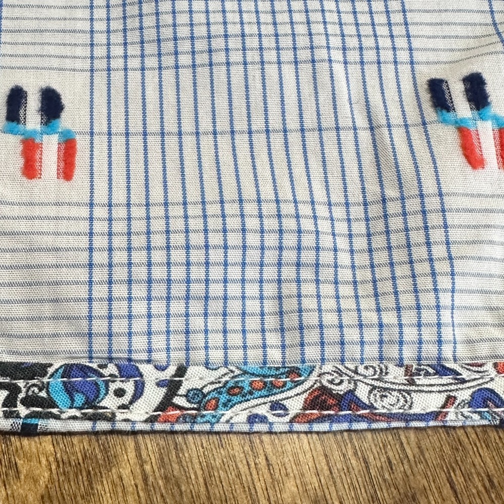 Robert Graham Multi-Color Striped Button Front Shirt Mens Sz 3XL Whimsy Artsy - Picture 8 of 12